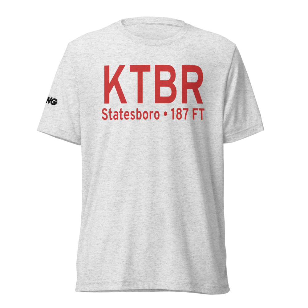 Statesboro Bulloch County Airport (KTBR) ICAO Tri-blend T-Shirt 