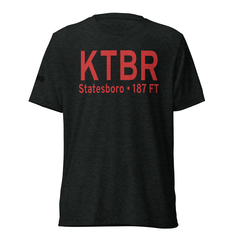 Statesboro Bulloch County Airport (KTBR) ICAO Tri-blend T-Shirt 