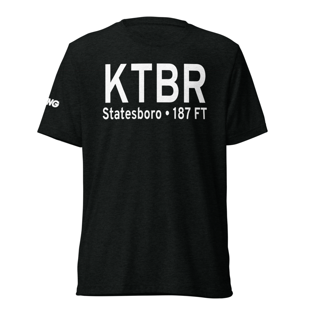 Statesboro Bulloch County Airport (KTBR) ICAO Tri-blend T-Shirt 