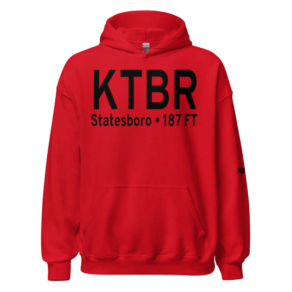 Statesboro Bulloch County Airport (KTBR) ICAO Hoodie Sweatshirt 
