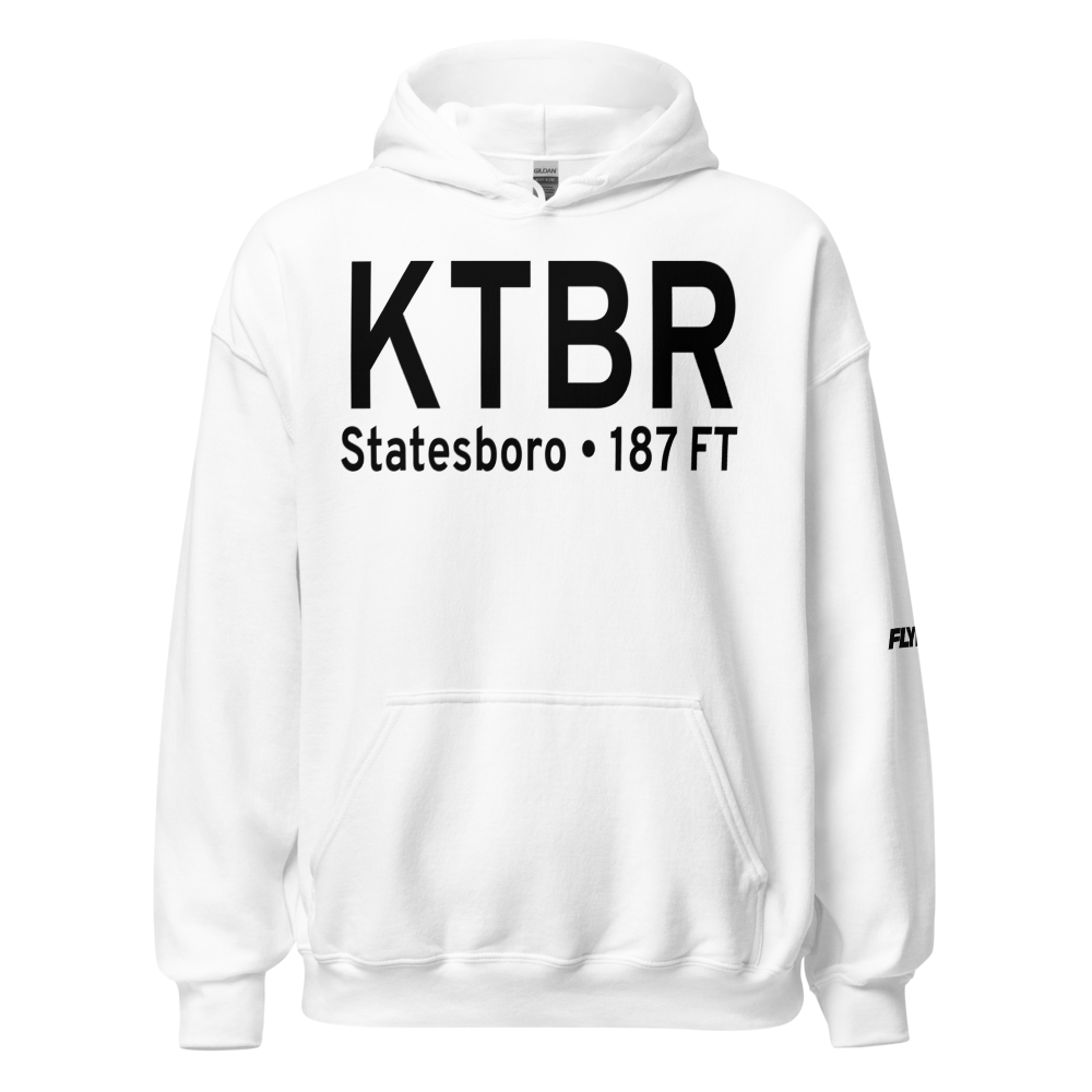 Statesboro Bulloch County Airport (KTBR) ICAO Hoodie Sweatshirt 