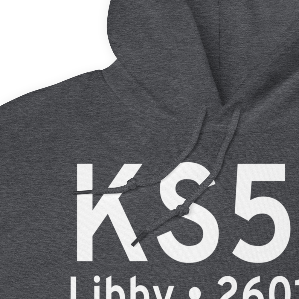 Libby Airport (KS59) ICAO Hoodie Sweatshirt 