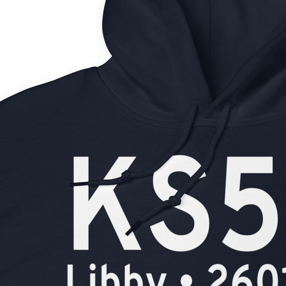 Libby Airport (KS59) ICAO Hoodie Sweatshirt 