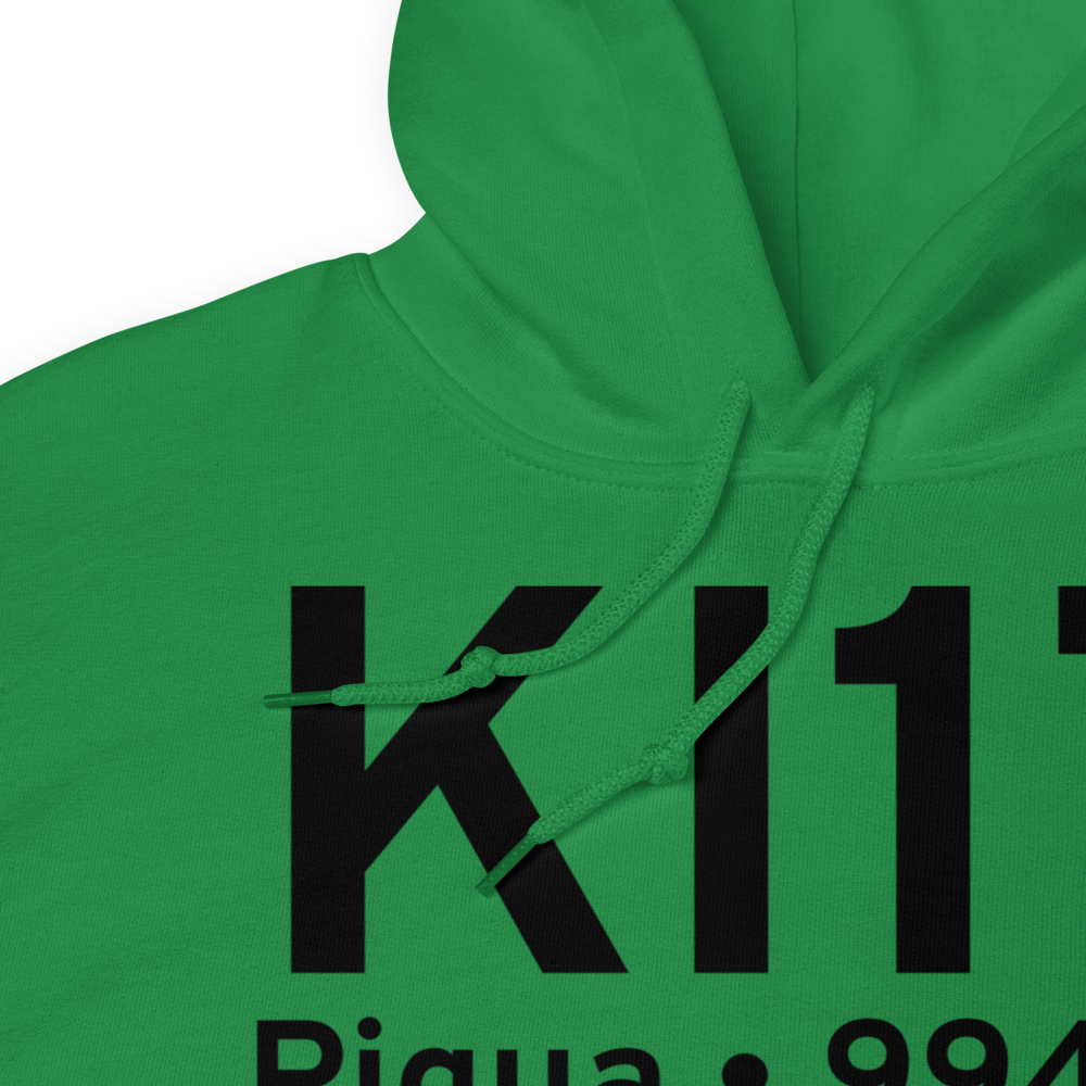 Piqua Airport-Hartzell Field (KI17) ICAO Hoodie Sweatshirt 