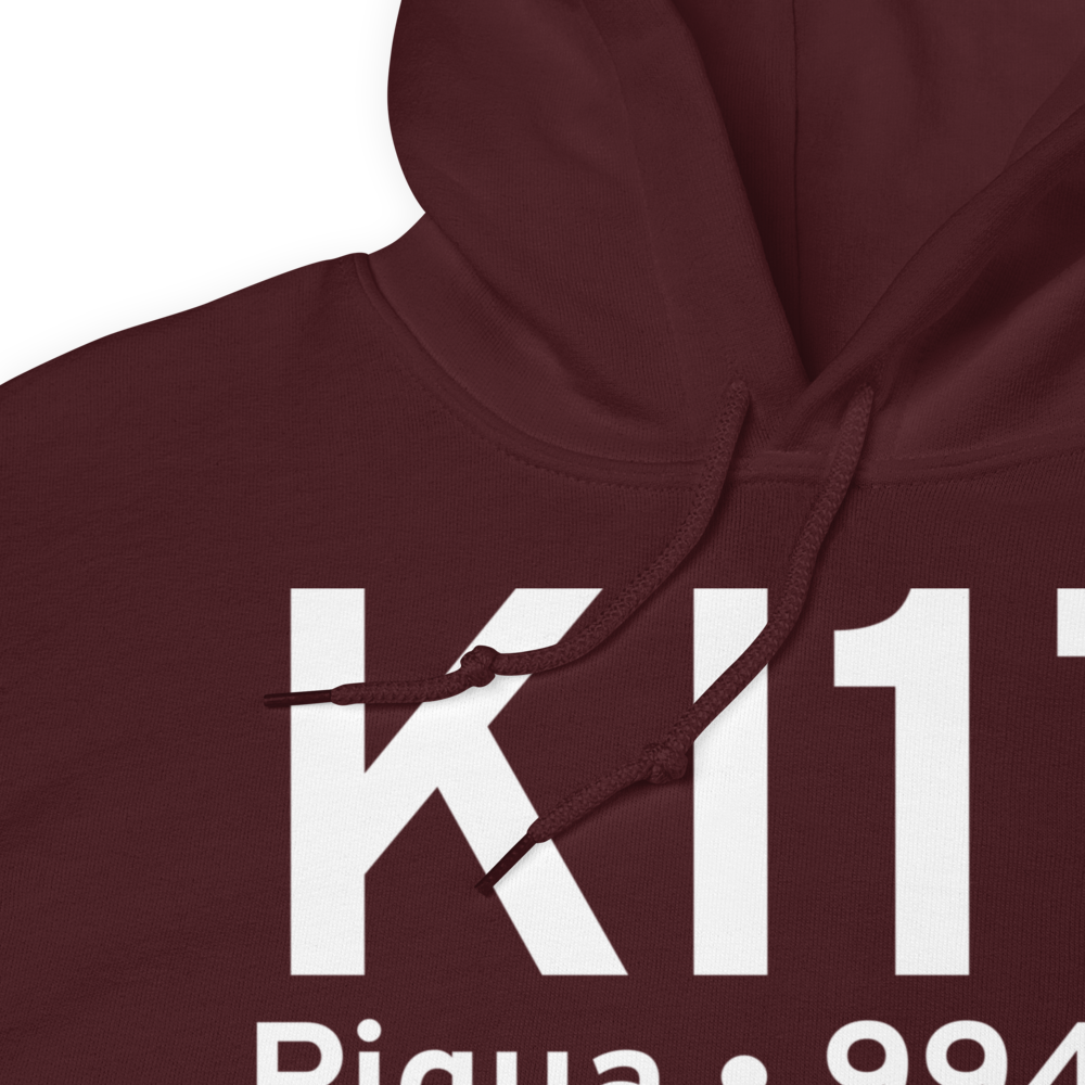 Piqua Airport-Hartzell Field (KI17) ICAO Hoodie Sweatshirt 