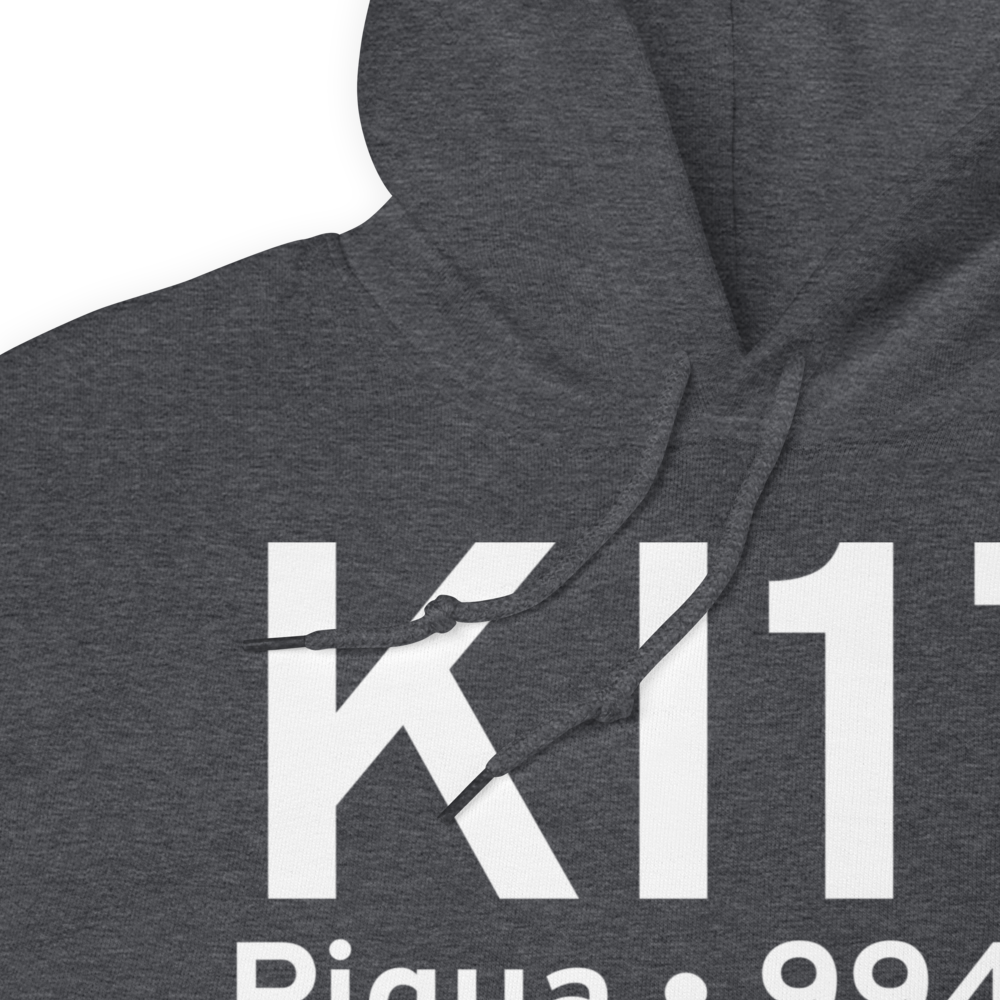 Piqua Airport-Hartzell Field (KI17) ICAO Hoodie Sweatshirt 