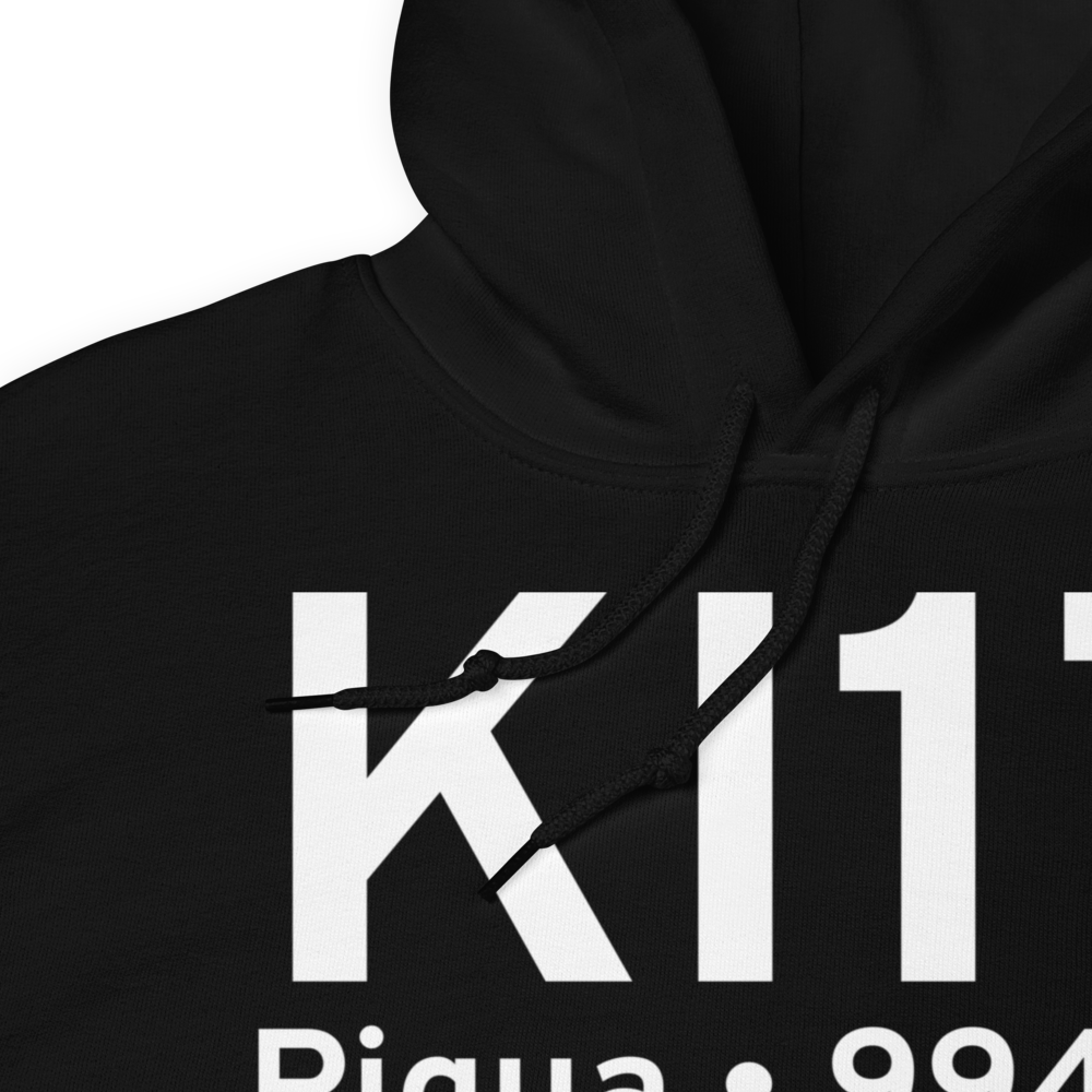Piqua Airport-Hartzell Field (KI17) ICAO Hoodie Sweatshirt 