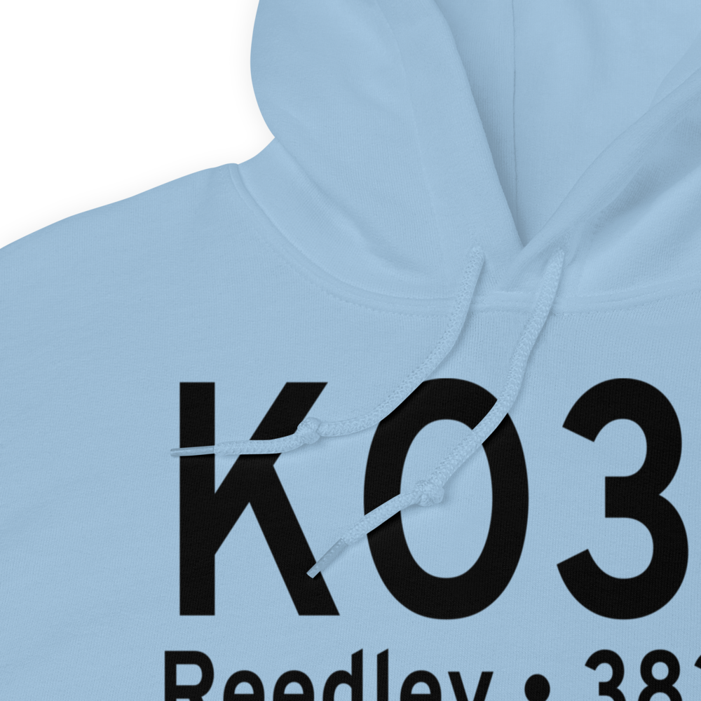 Reedley Municipal Airport (KO32) ICAO Hoodie Sweatshirt 