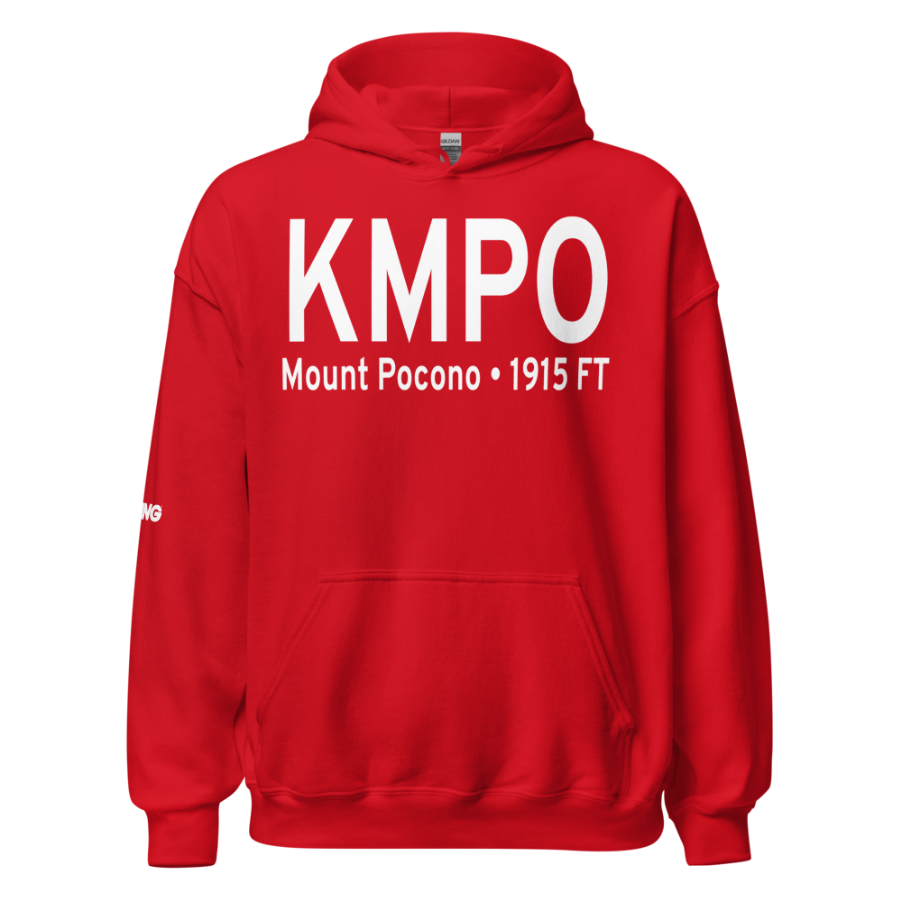 Pocono Mountains Municipal Airport (KMPO) ICAO Hoodie Sweatshirt 