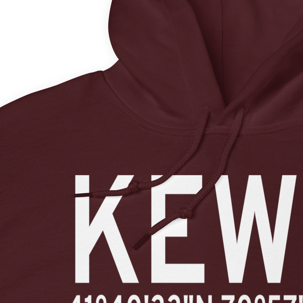 New Bedford Regional Airport (KEWB) ICAO Hoodie Sweatshirt 