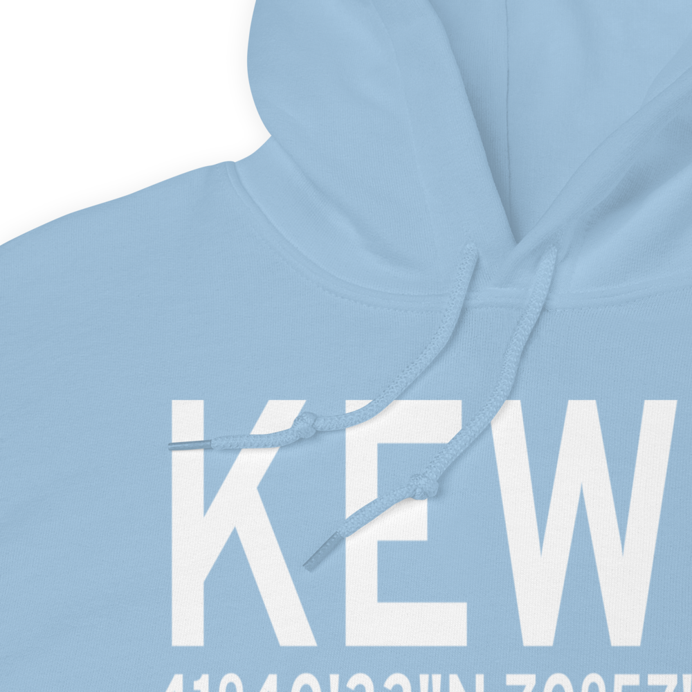 New Bedford Regional Airport (KEWB) ICAO Hoodie Sweatshirt 