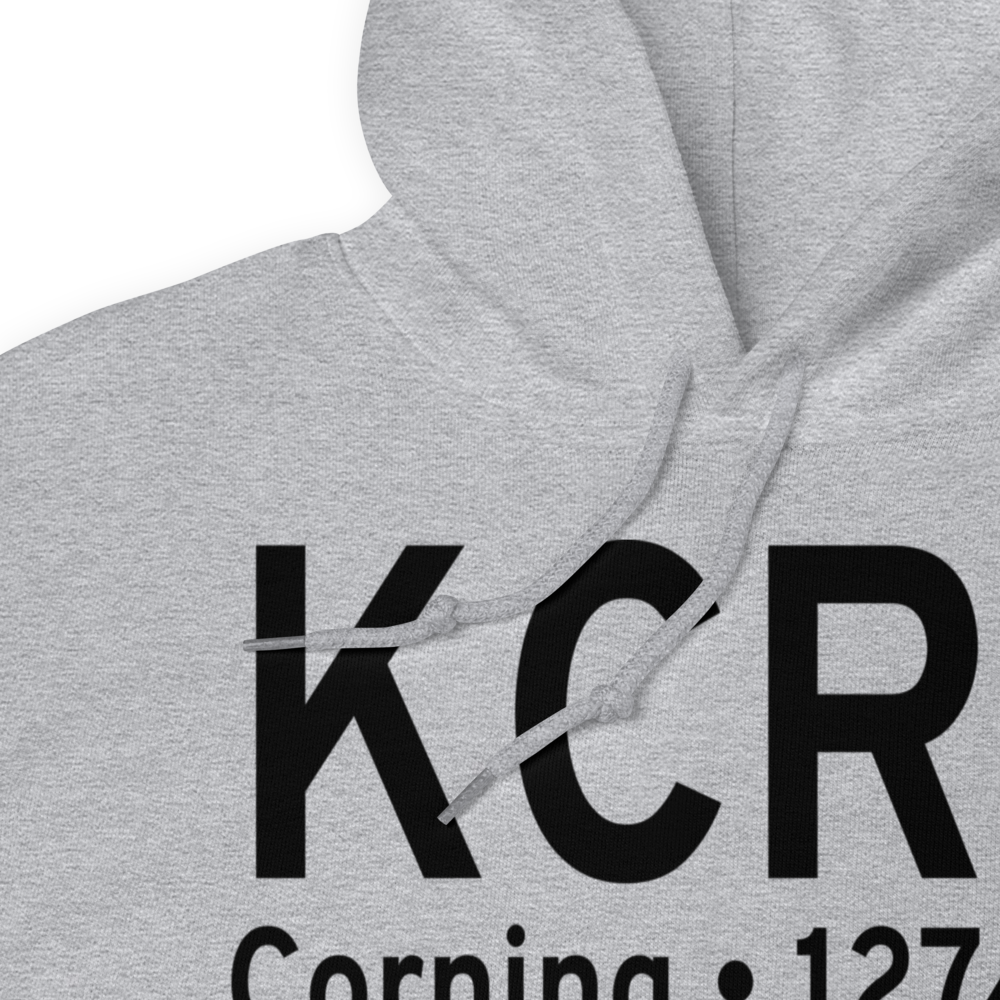 Corning Municipal Airport (KCRZ) ICAO Hoodie Sweatshirt 