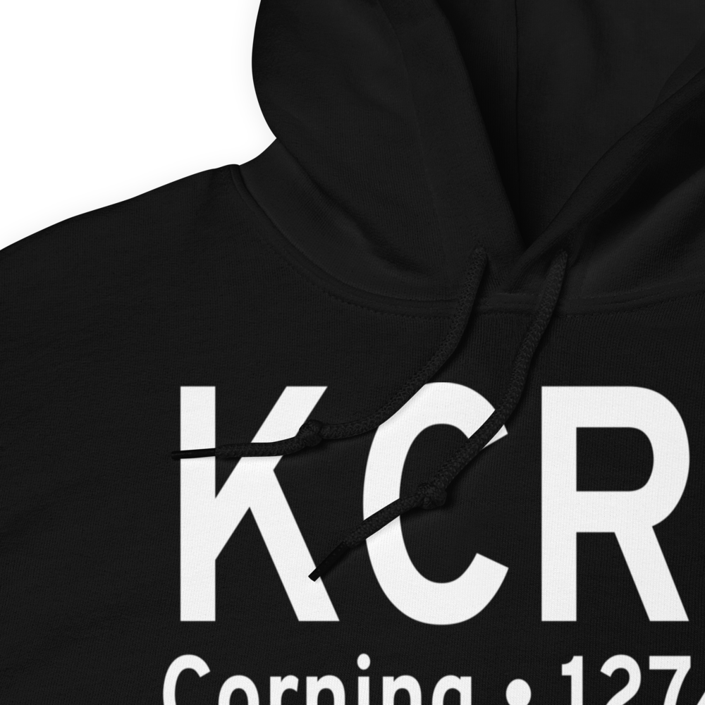 Corning Municipal Airport (KCRZ) ICAO Hoodie Sweatshirt 