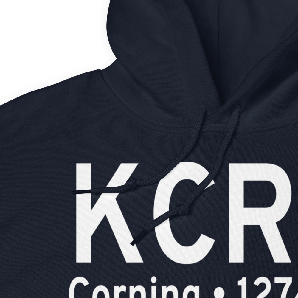 Corning Municipal Airport (KCRZ) ICAO Hoodie Sweatshirt 