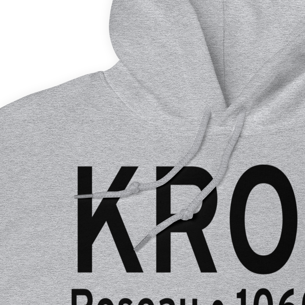 Roseau Municipal Rudy Billberg Field (KROX) ICAO Hoodie Sweatshirt 