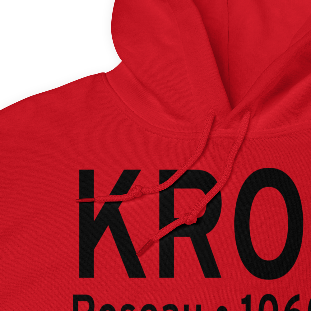 Roseau Municipal Rudy Billberg Field (KROX) ICAO Hoodie Sweatshirt 