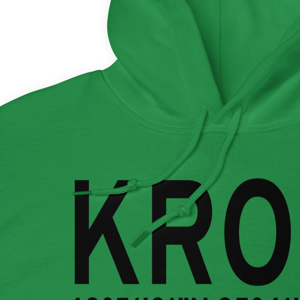 Roseau Municipal Rudy Billberg Field (KROX) ICAO Hoodie Sweatshirt 