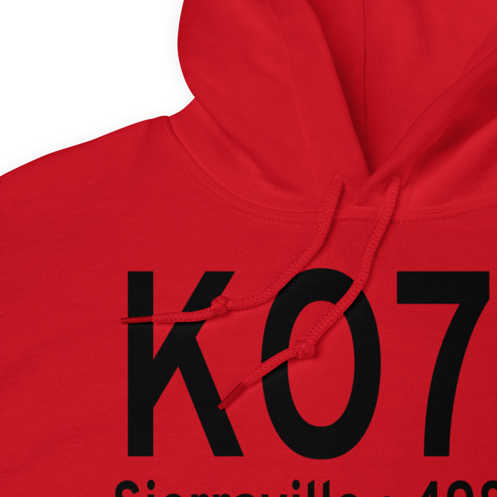 Sierraville Dearwater Airport (KO79) ICAO Hoodie Sweatshirt 