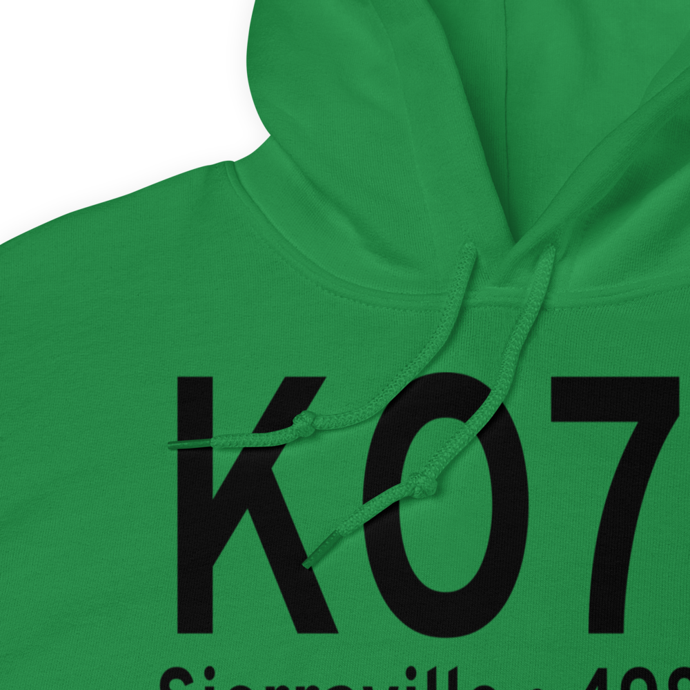 Sierraville Dearwater Airport (KO79) ICAO Hoodie Sweatshirt 