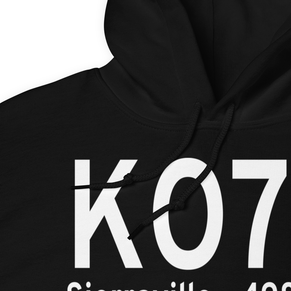 Sierraville Dearwater Airport (KO79) ICAO Hoodie Sweatshirt 