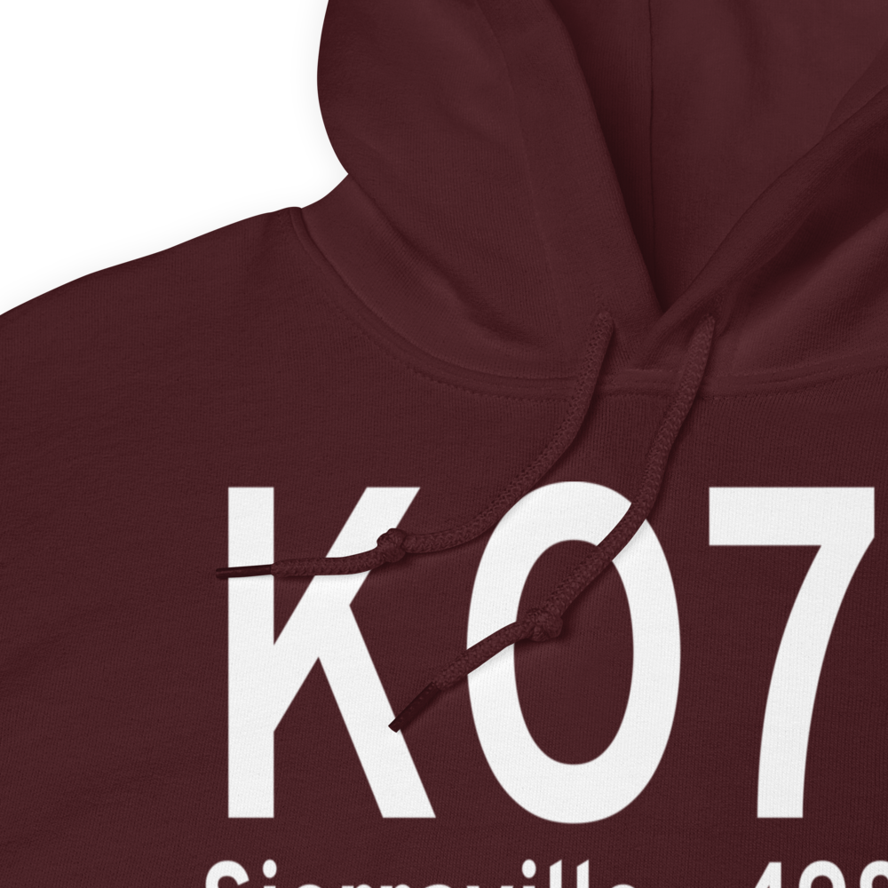 Sierraville Dearwater Airport (KO79) ICAO Hoodie Sweatshirt 