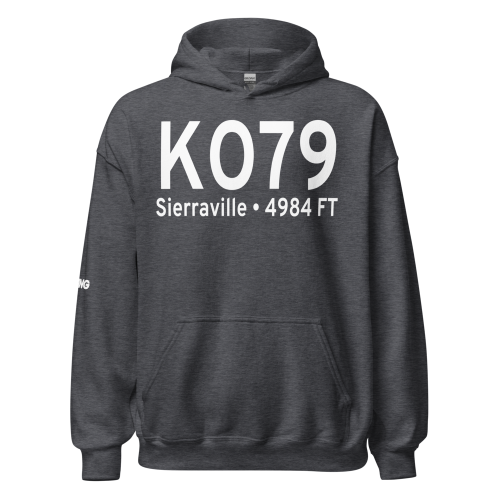 Sierraville Dearwater Airport (KO79) ICAO Hoodie Sweatshirt 