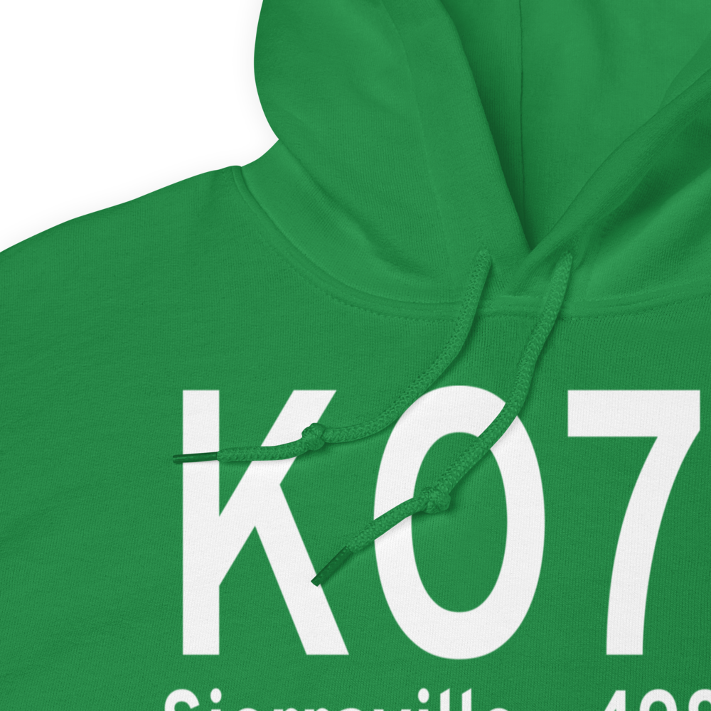 Sierraville Dearwater Airport (KO79) ICAO Hoodie Sweatshirt 