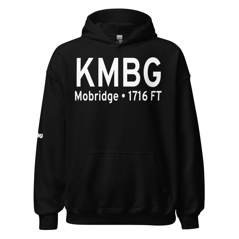 Mobridge Municipal Airport (KMBG) ICAO Hoodie Sweatshirt 