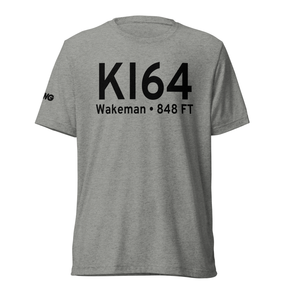 Wakeman Airport (KI64) ICAO Tri-blend T-Shirt 
