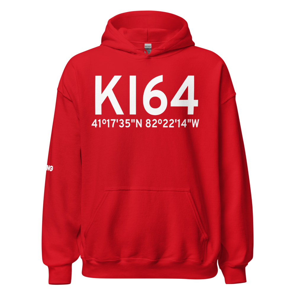 Wakeman Airport (KI64) ICAO Hoodie Sweatshirt 