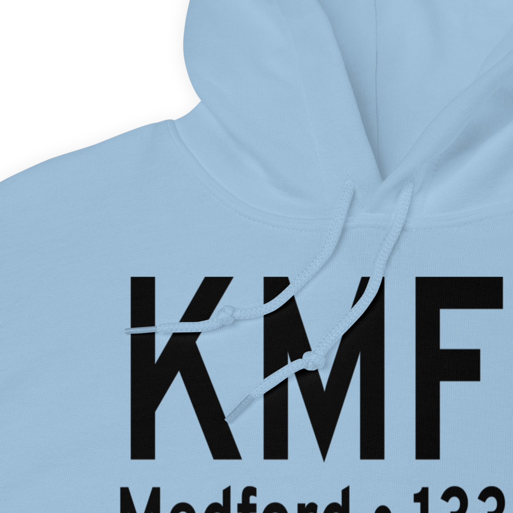 Rogue Valley International Medford Airport (KMFR) ICAO Hoodie Sweatshirt 