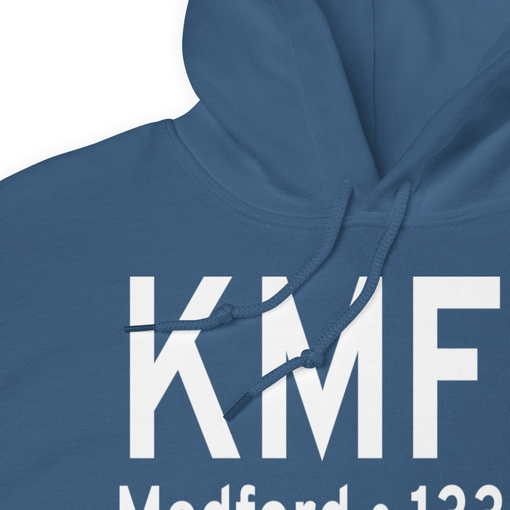 Rogue Valley International Medford Airport (KMFR) ICAO Hoodie Sweatshirt 