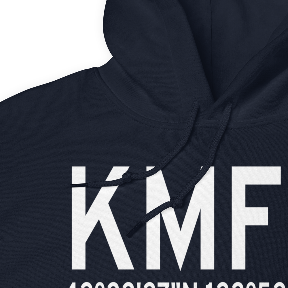 Rogue Valley International Medford Airport (KMFR) ICAO Hoodie Sweatshirt 