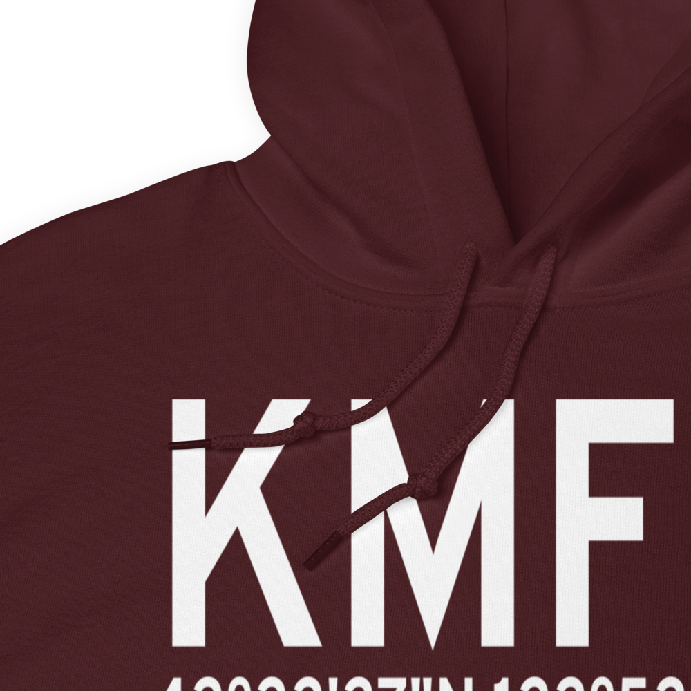Rogue Valley International Medford Airport (KMFR) ICAO Hoodie Sweatshirt 
