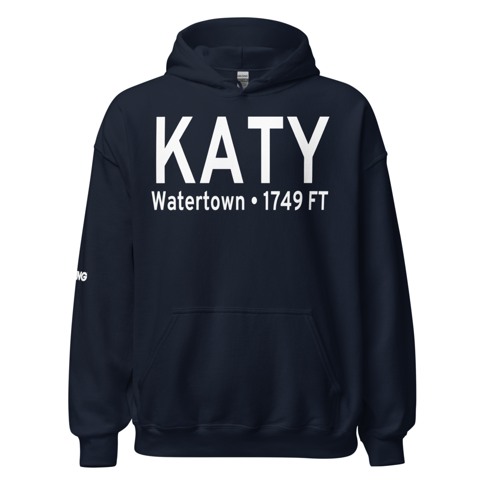 Watertown Regional Airport (KATY) ICAO Hoodie Sweatshirt 