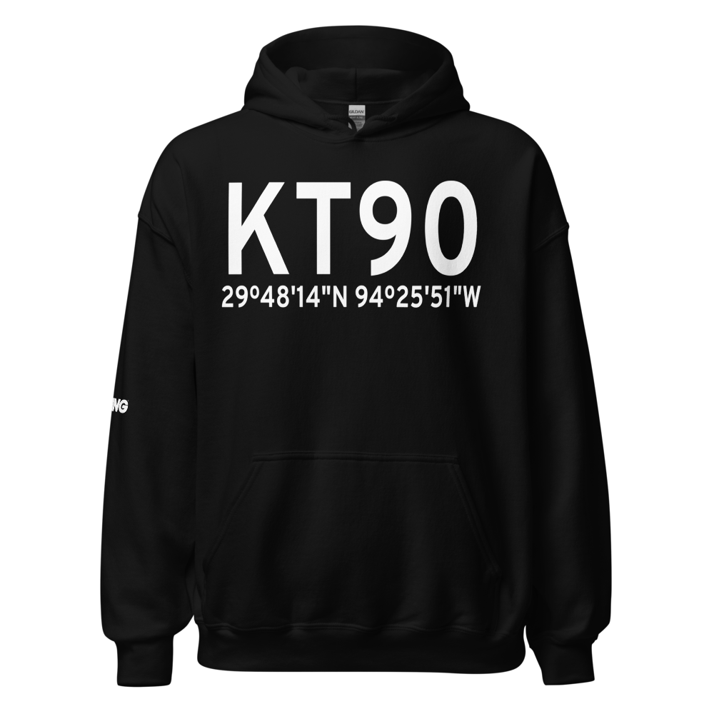 Chambers County Winnie Stowell Airport (KT90) ICAO Hoodie Sweatshirt 
