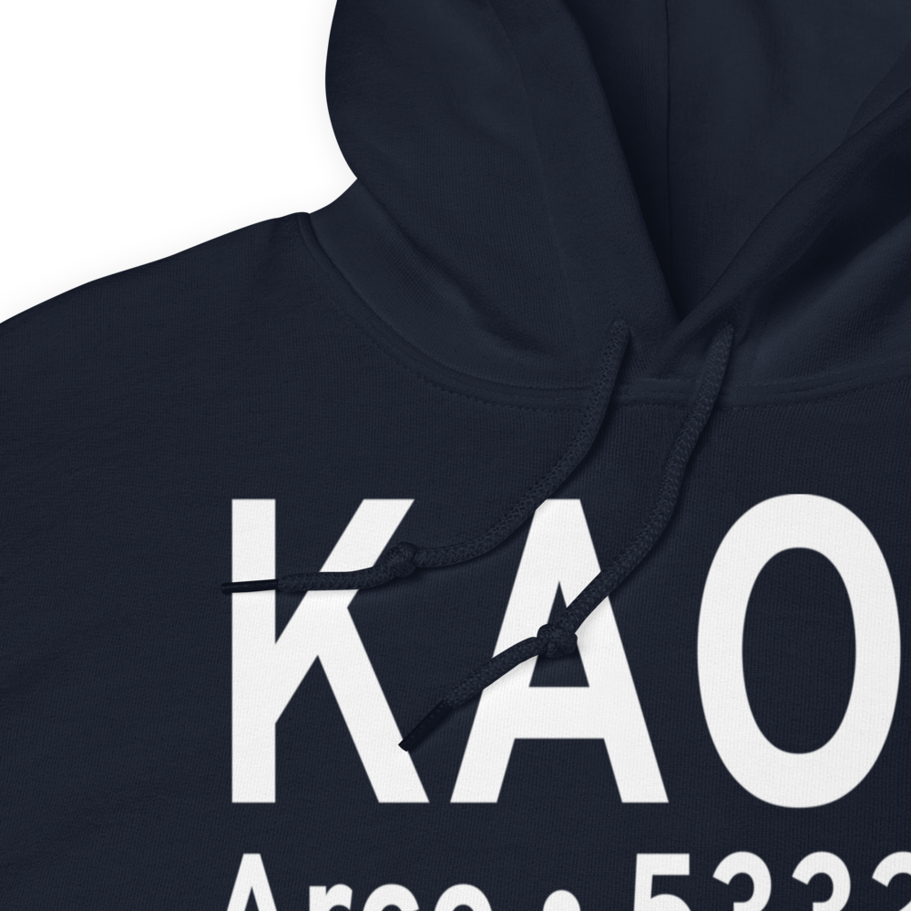 Arco Butte County Airport (KAOC) ICAO Hoodie Sweatshirt 