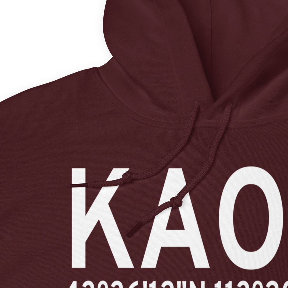 Arco Butte County Airport (KAOC) ICAO Hoodie Sweatshirt 