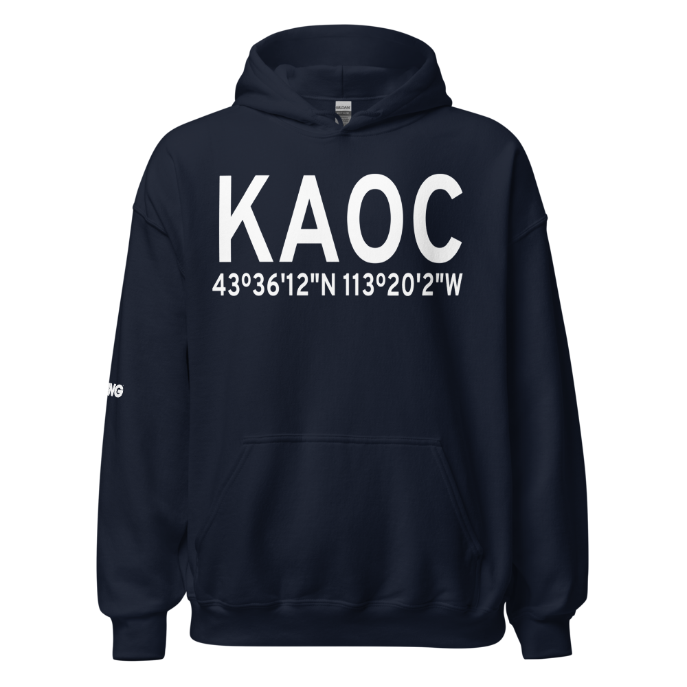 Arco Butte County Airport (KAOC) ICAO Hoodie Sweatshirt 