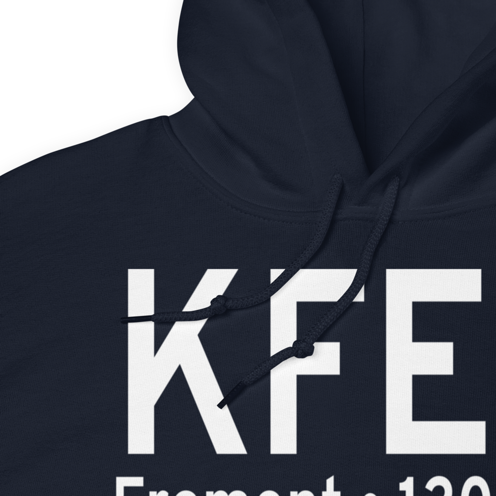 Fremont Municipal Airport (KFET) ICAO Hoodie Sweatshirt 