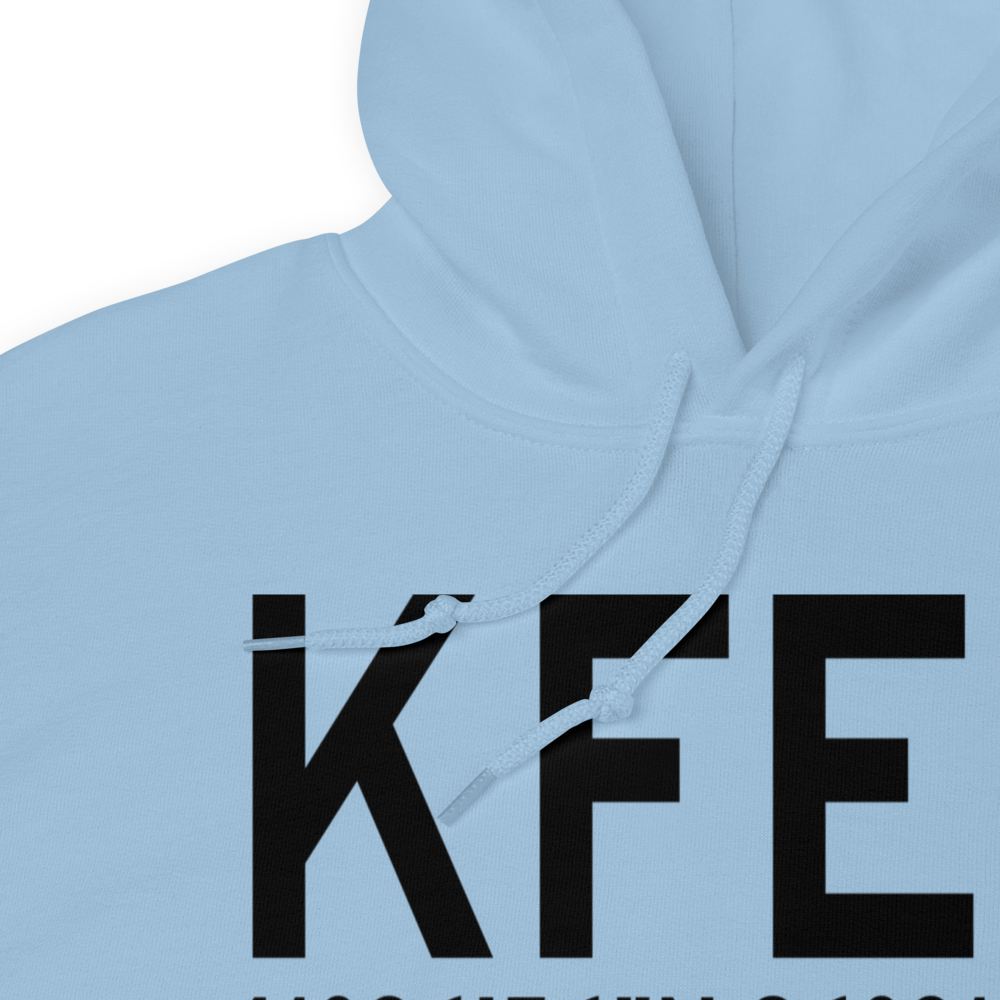 Fremont Municipal Airport (KFET) ICAO Hoodie Sweatshirt 