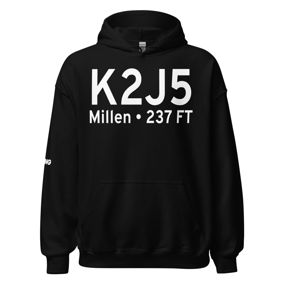 Millen Airport (K2J5) ICAO Hoodie Sweatshirt 