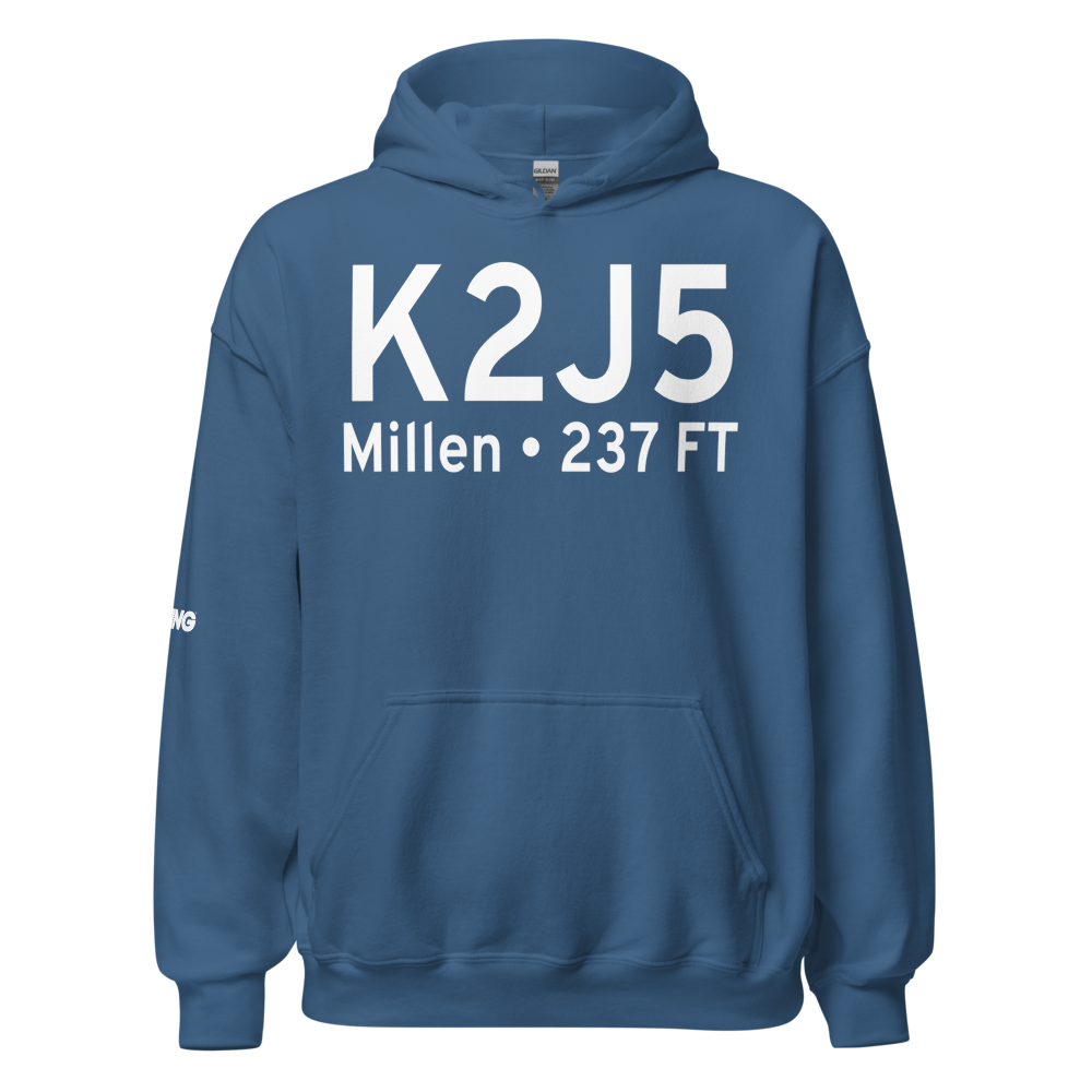 Millen Airport (K2J5) ICAO Hoodie Sweatshirt 