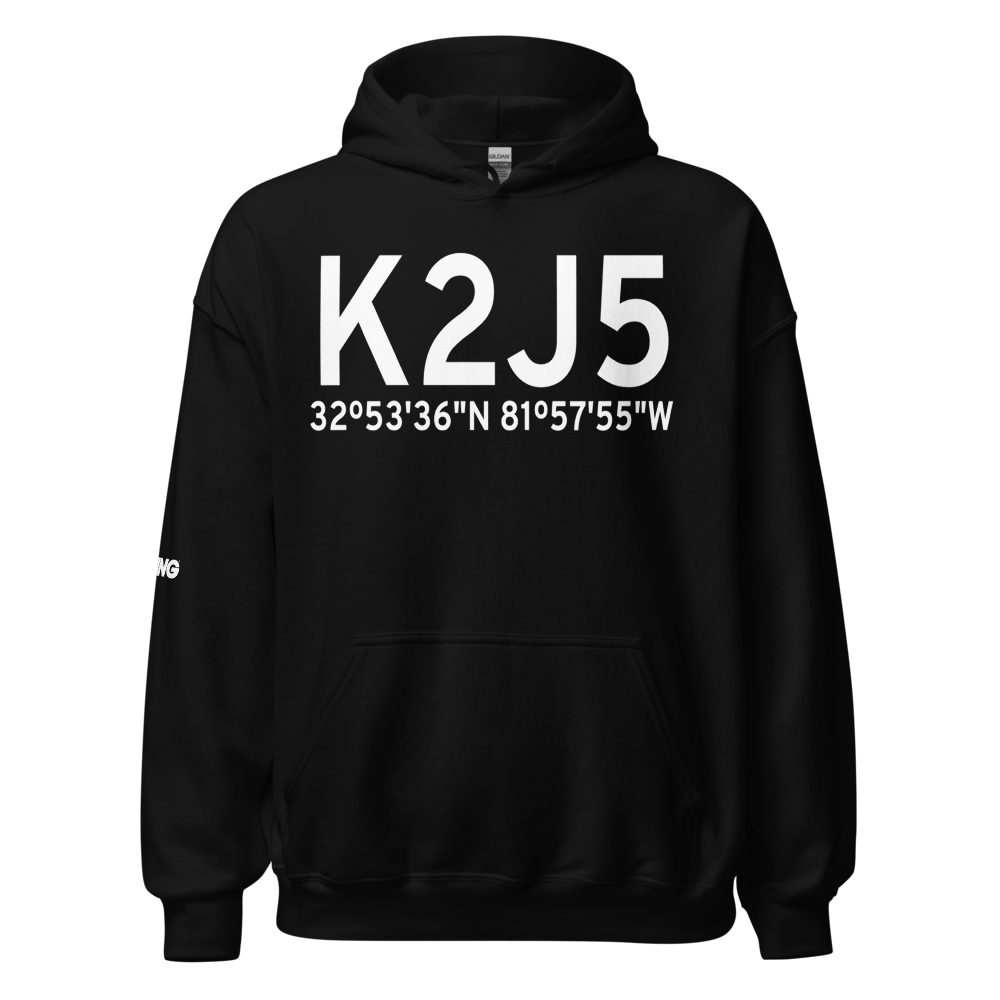 Millen Airport (K2J5) ICAO Hoodie Sweatshirt 