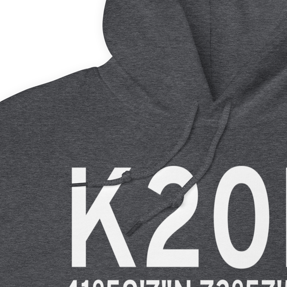 Kingston-Ulster Airport (K20N) ICAO Hoodie Sweatshirt 