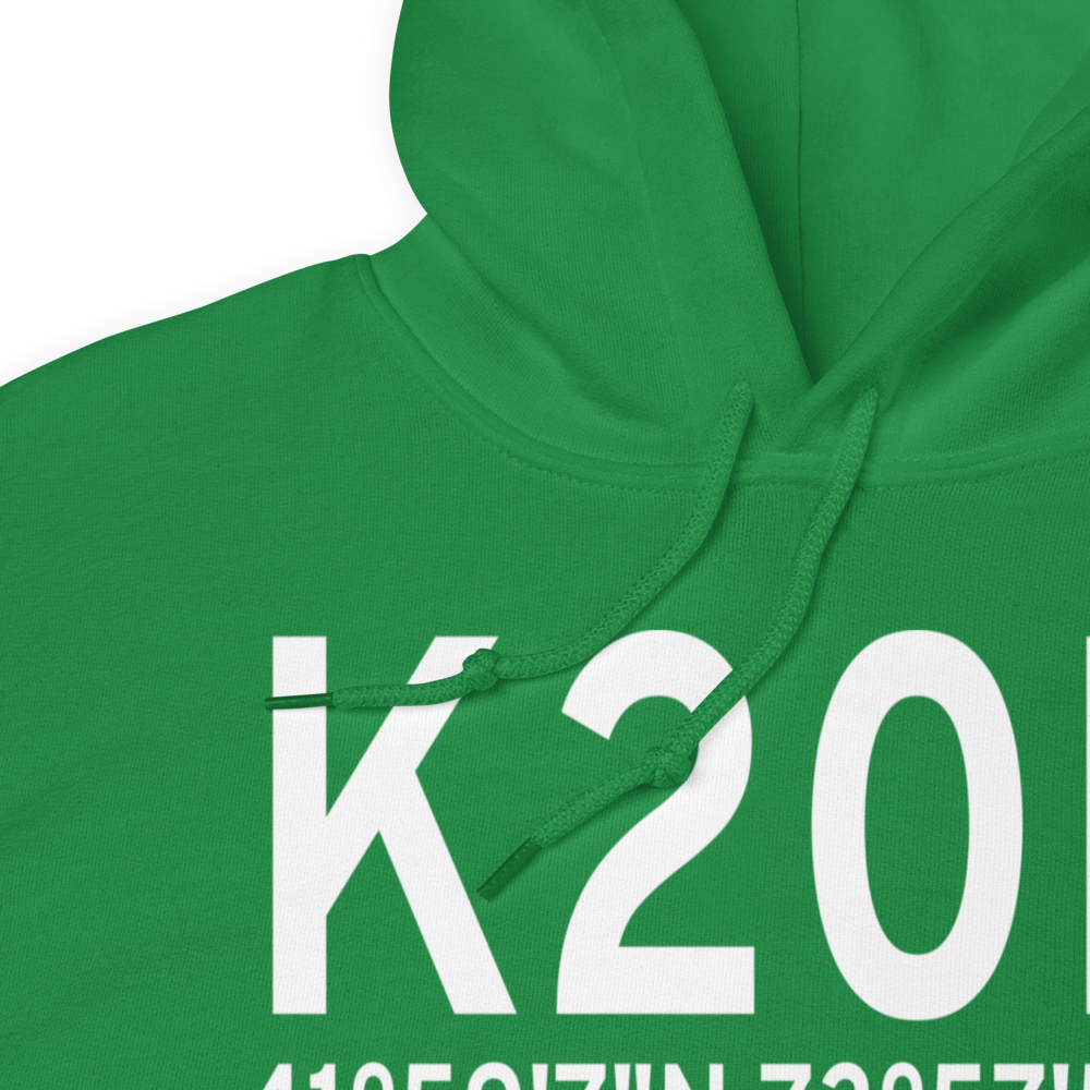 Kingston-Ulster Airport (K20N) ICAO Hoodie Sweatshirt 