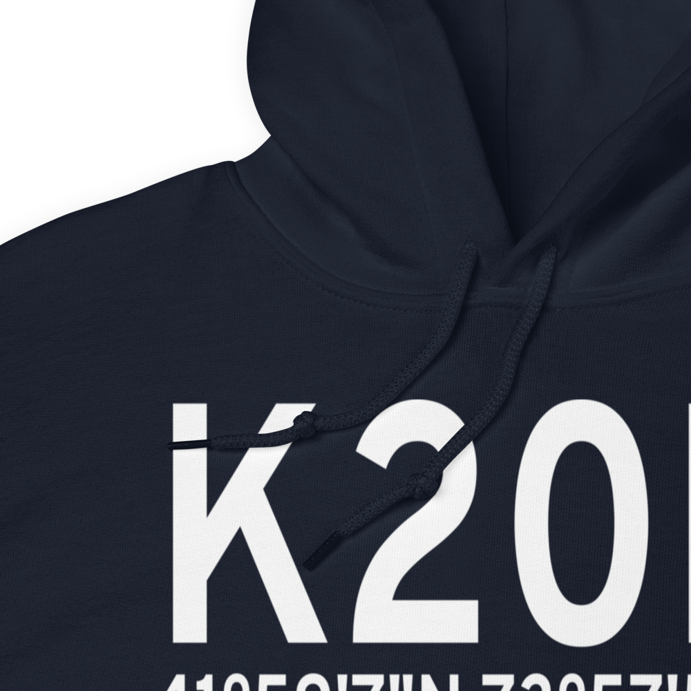 Kingston-Ulster Airport (K20N) ICAO Hoodie Sweatshirt 