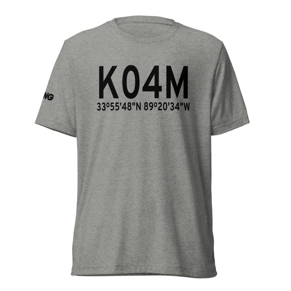 Calhoun County Airport (K04M) ICAO Tri-blend T-Shirt 