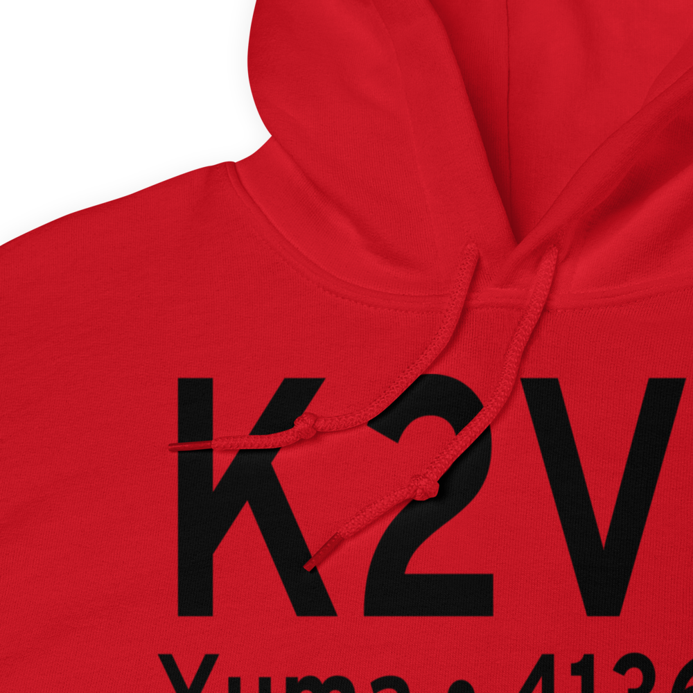 Yuma Municipal Airport (K2V6) ICAO Hoodie Sweatshirt 