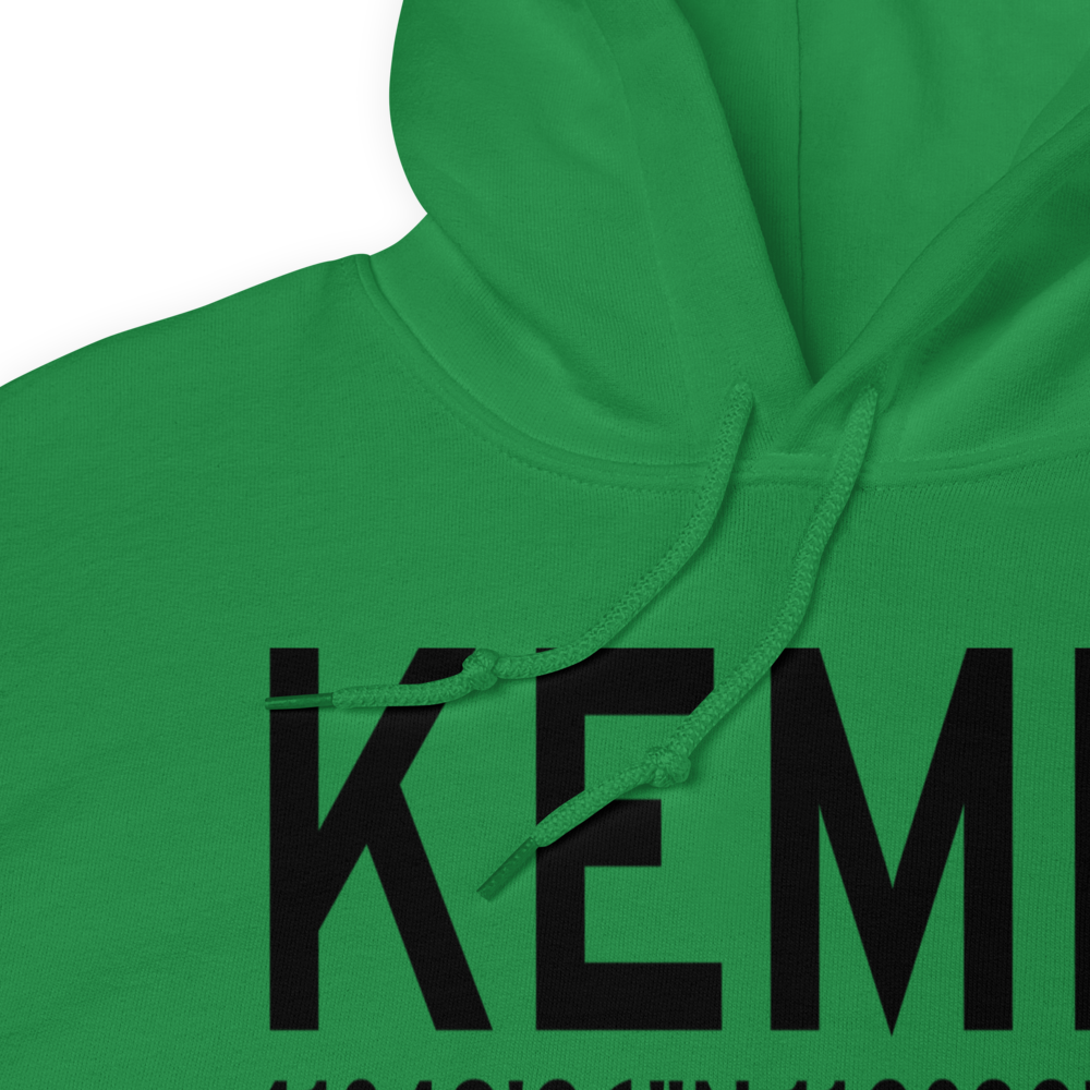 Kemmerer Municipal Airport (KEMM) ICAO Hoodie Sweatshirt 